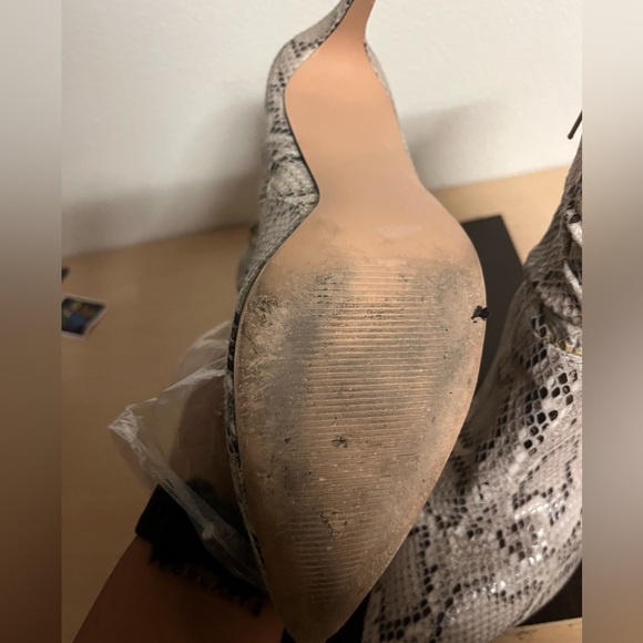 Xoxo snakeskin boots slouchy 9 heels pumps stylish designer women shoes booties - Picture 2 of 7